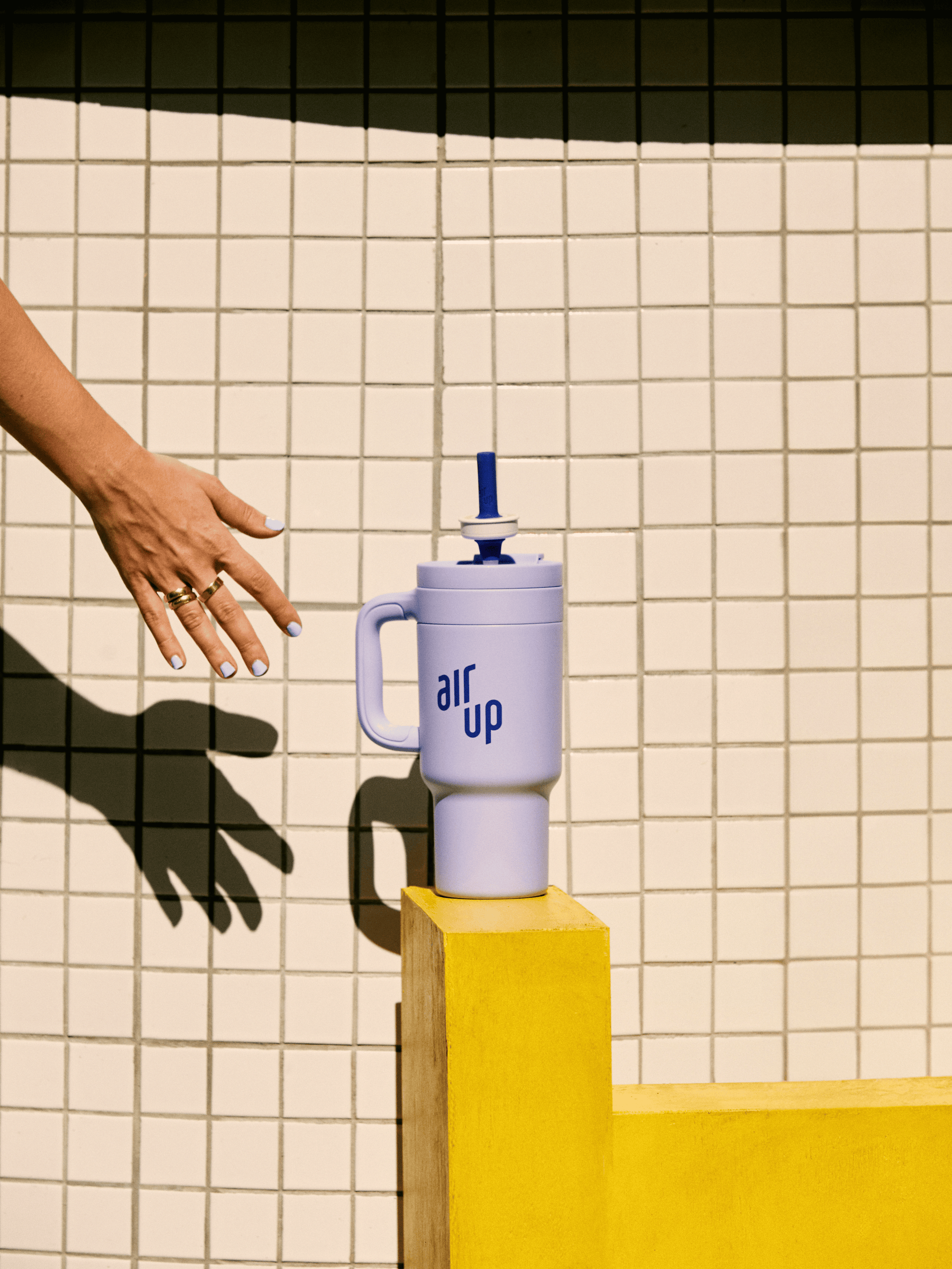 air up® Tumbler mit Griff - 890 ml Blue Cornflower