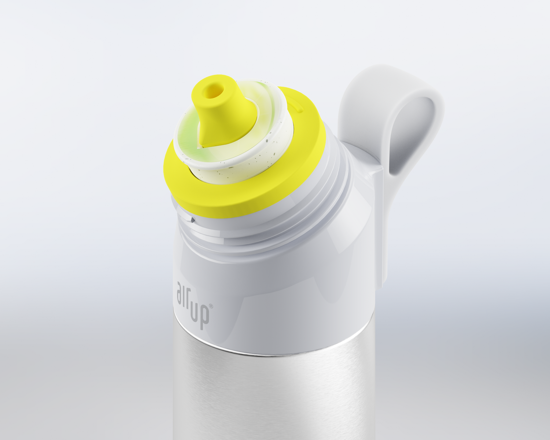 air up® Twist Pro Steel Flasche Set - 480 ml Silver
