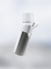 air up® Twist Pro Steel Flasche Set - 480 ml Silver