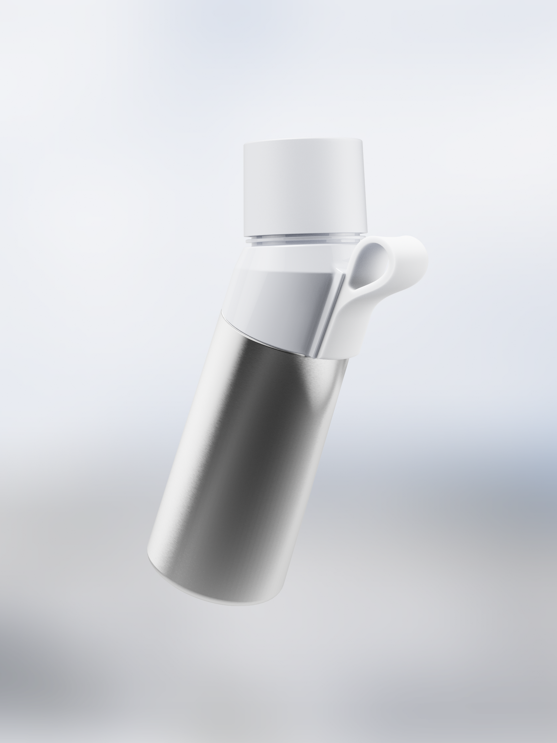 air up® Twist Pro Steel Flasche Set - 480 ml Silver