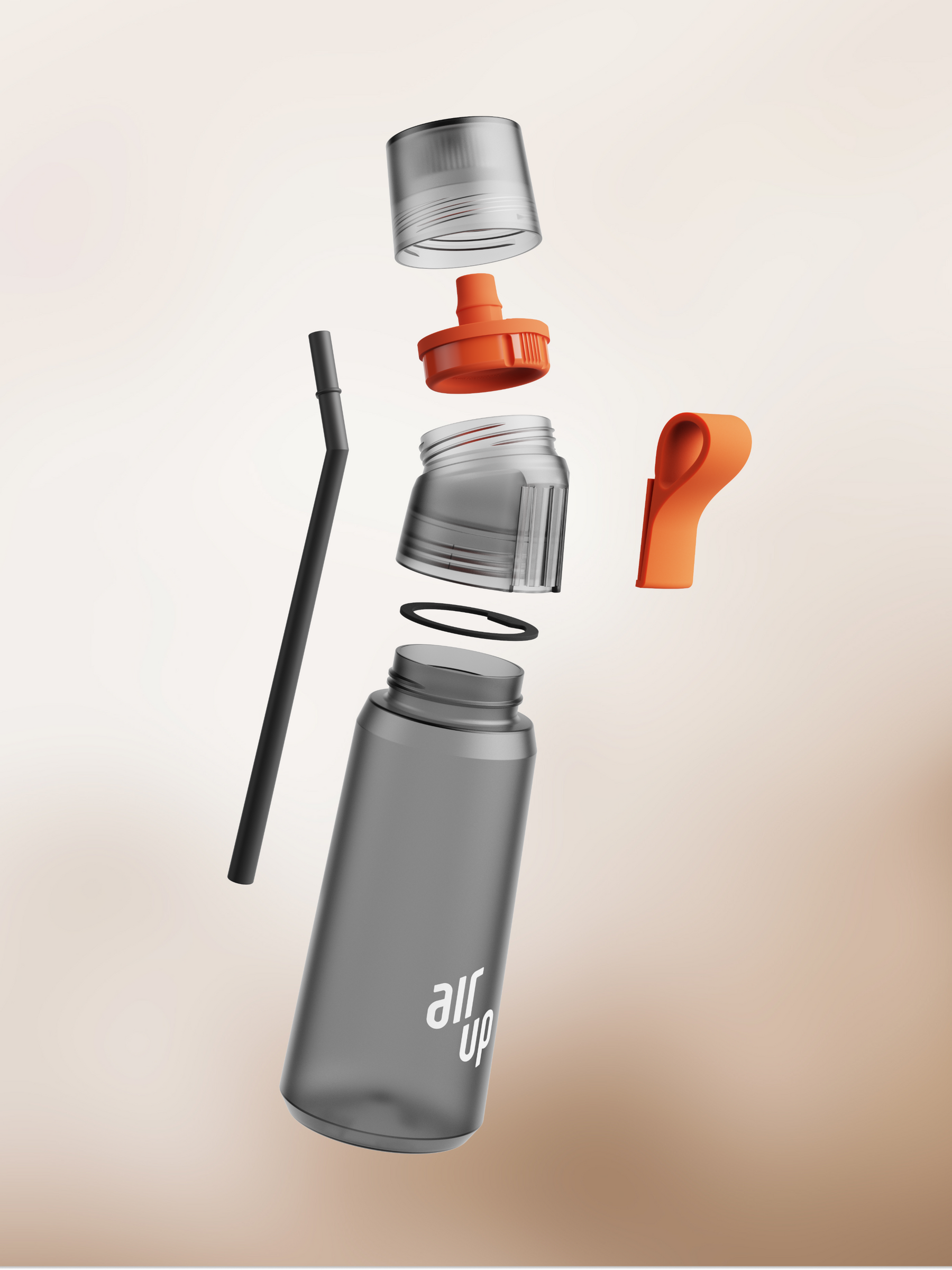Gen air up® Twist Pro Bottle - 1000 ml Charcoal Grey