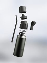 air up® Twist Pro Steel Flasche - 850 ml Dusky Obsidian