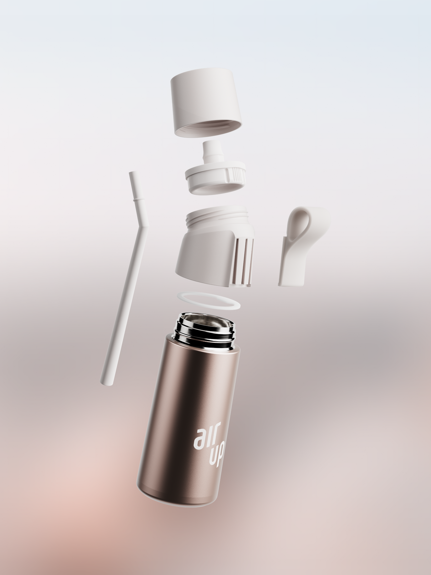 air up® Twist Pro Steel Bottle - 480 ml Blush Quartz