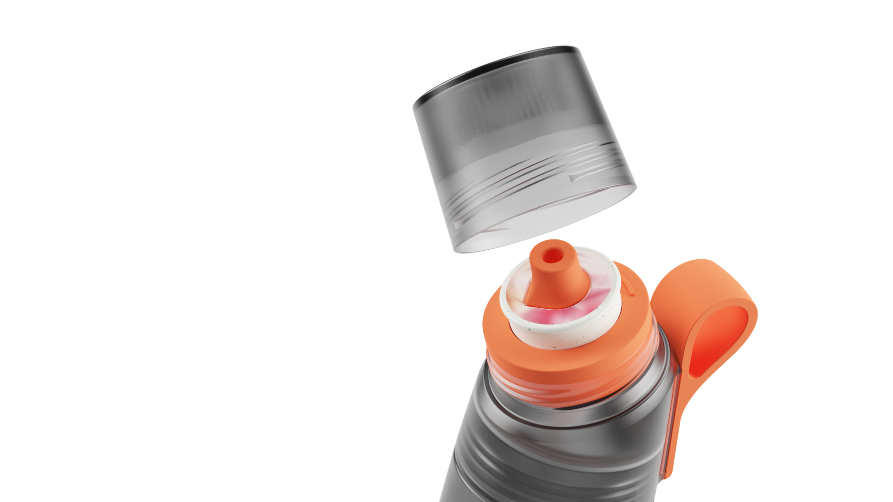 air up® Twist Pro Steel Flasche - 480 ml Dusky Obsidian