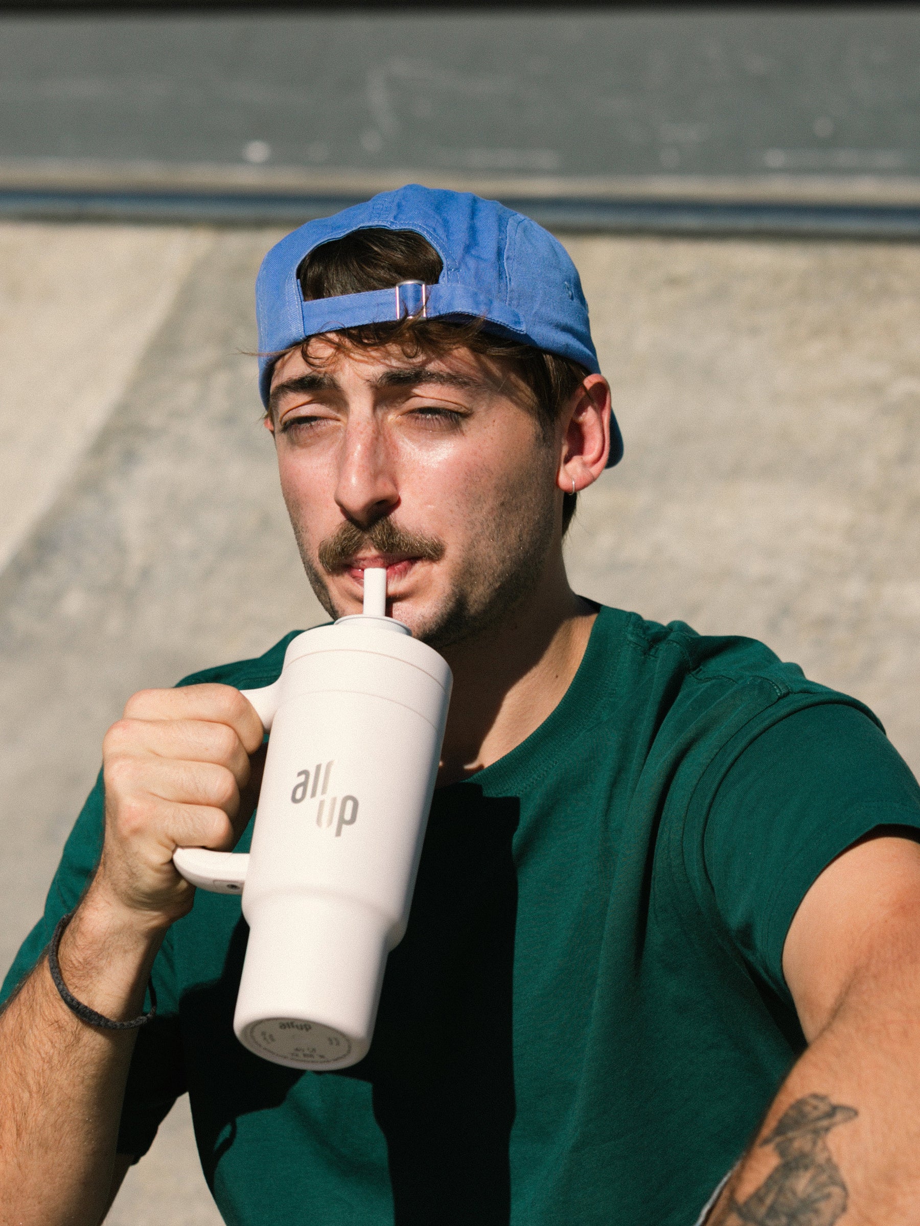 air up® Tumbler with Handle - 890 ml Creamy White
