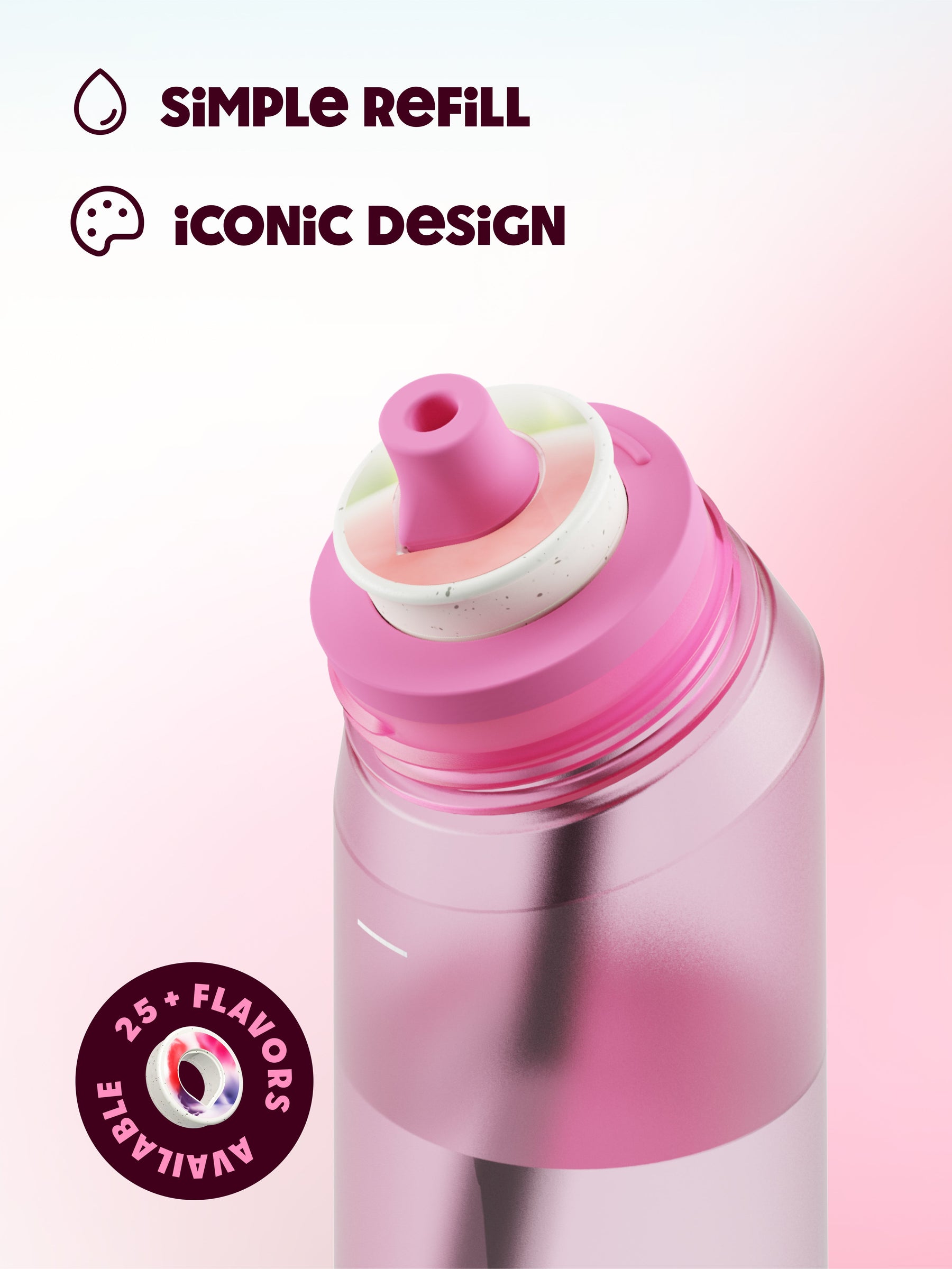 air up® Twist Flasche - 650 ml Hot Pink