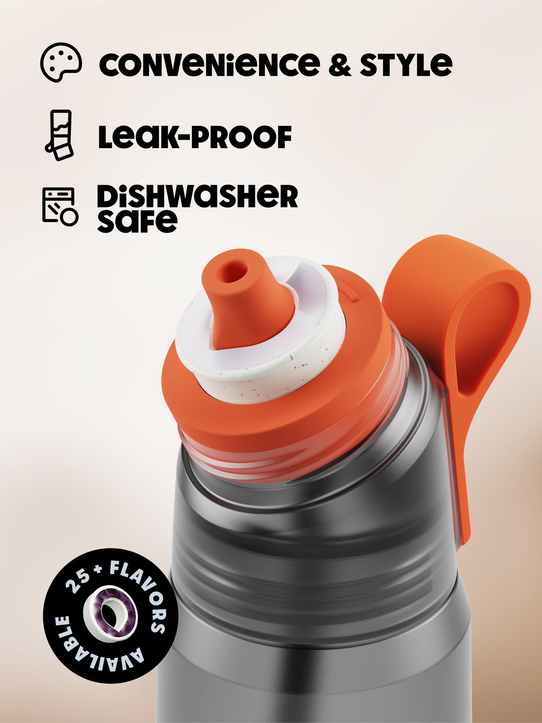 Gen air up® Twist Pro Bottle - 1000 ml Charcoal Grey