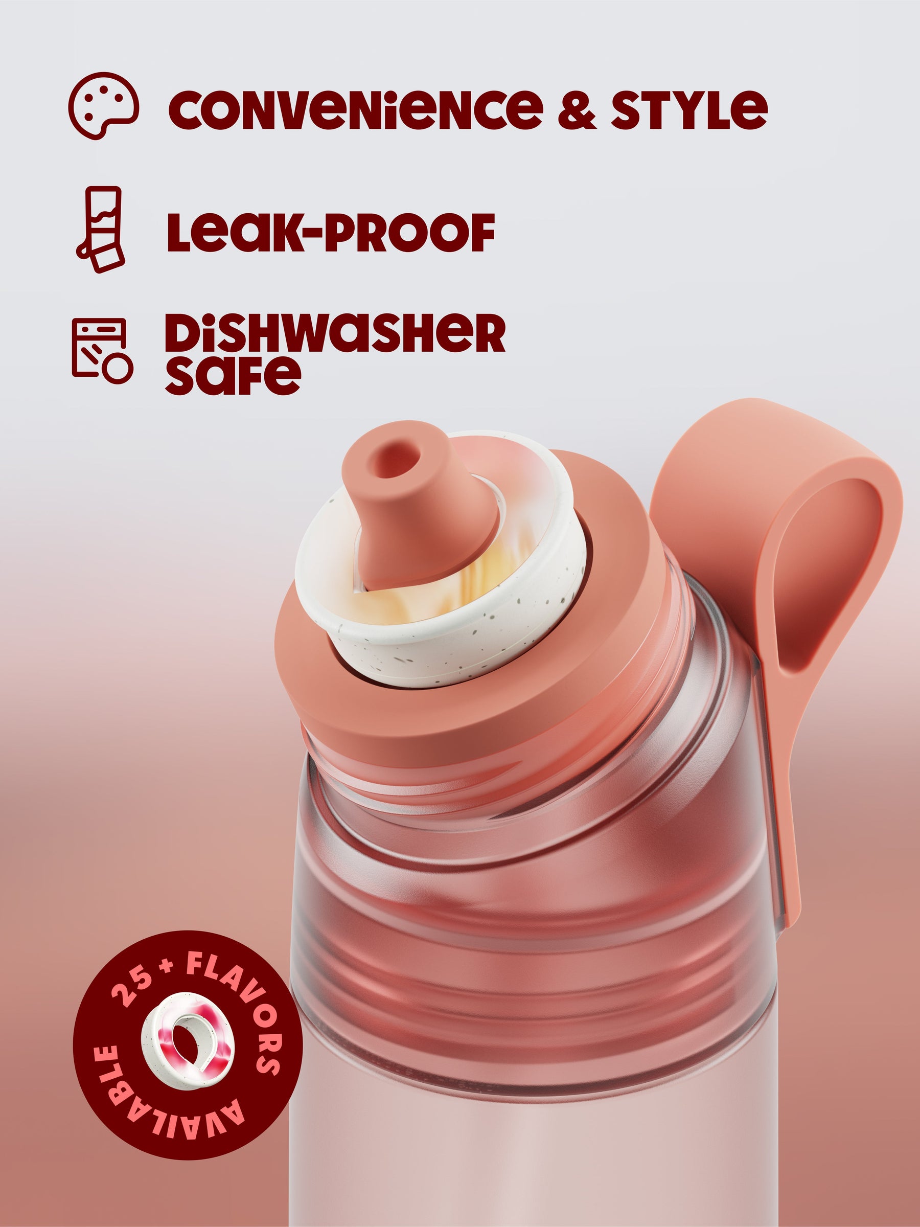 air up® Twist Pro Flasche - 600 ml Poppy