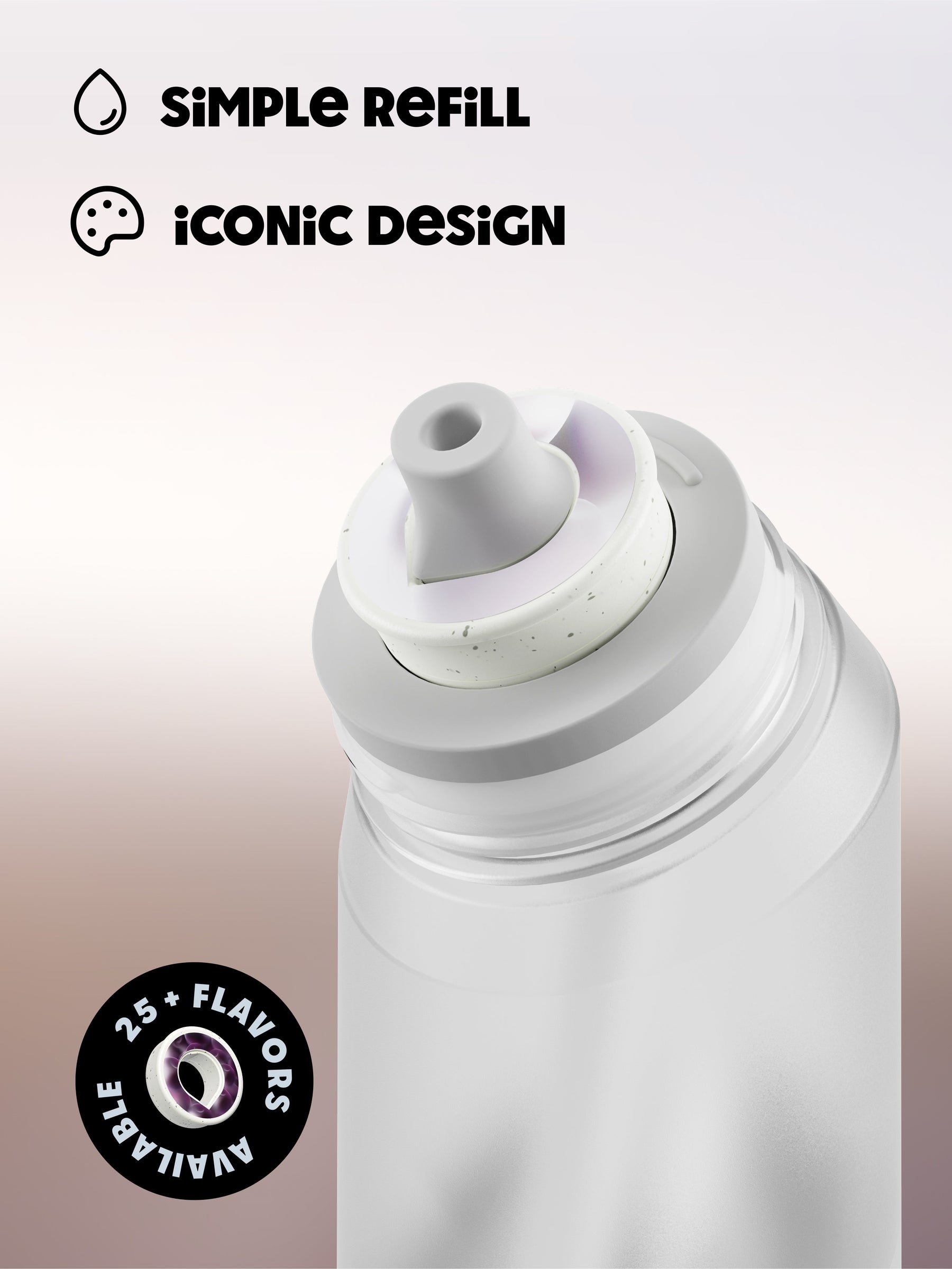 air up® Twist Flasche - 650 ml Pearl White