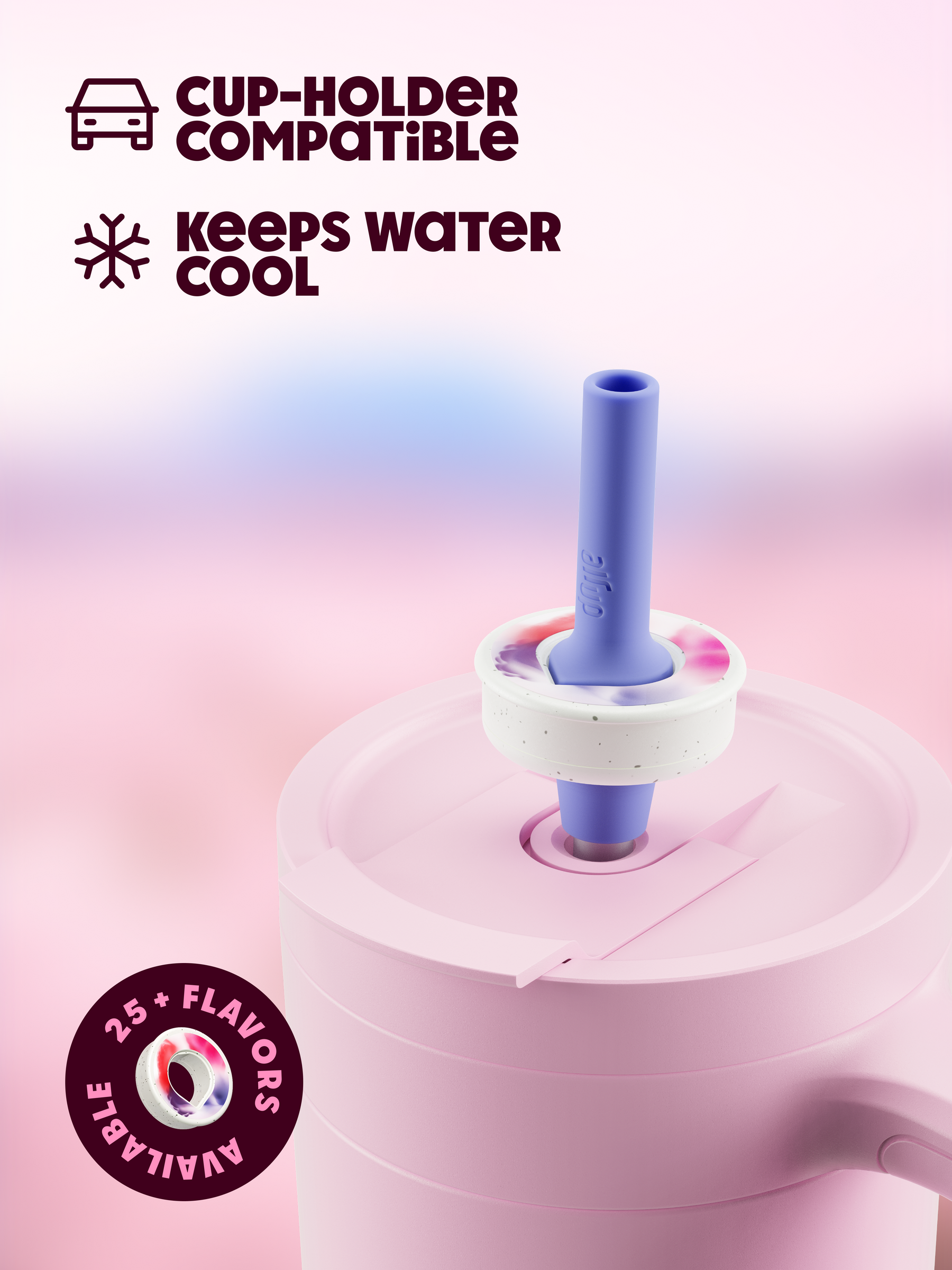 air up® Tumbler with Handle - 1200 ml Pink Indigo