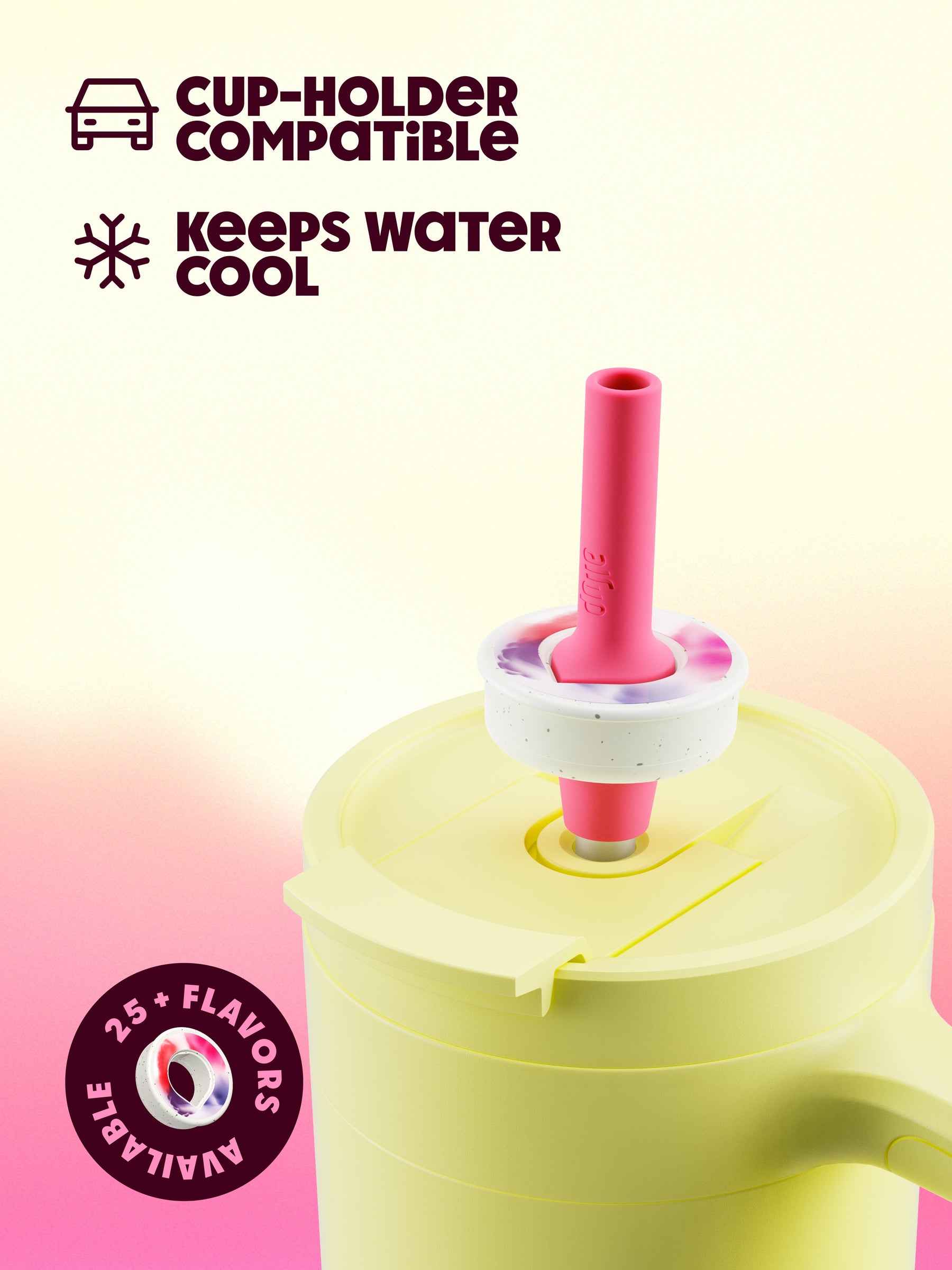 air up® Tumbler mit Griff - 890 ml Buttercup Pink