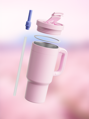 air up® Tumbler mit Griff - 890 ml Pink Indigo
