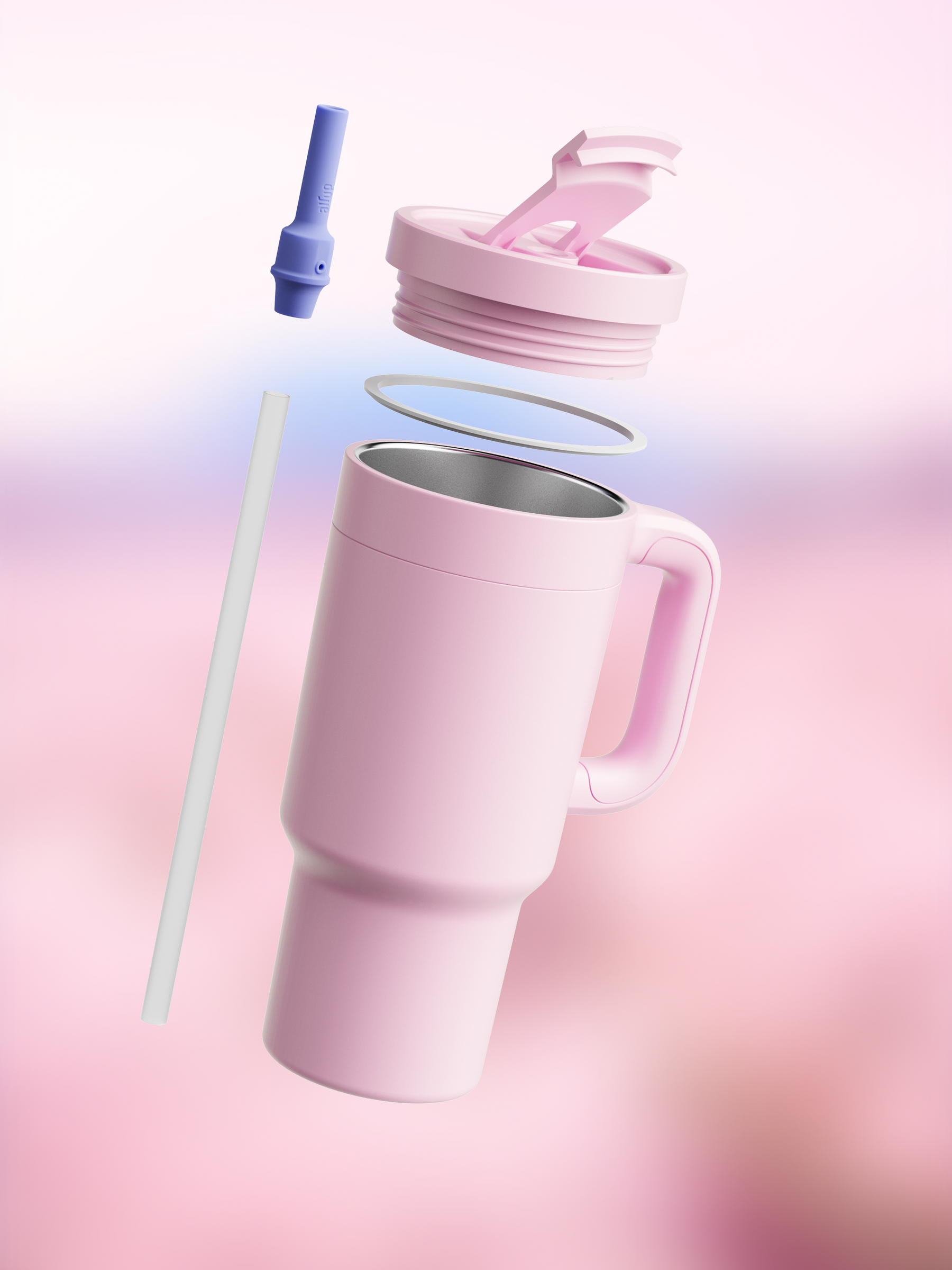 air up® Tumbler with Handle - 1200 ml Pink Indigo