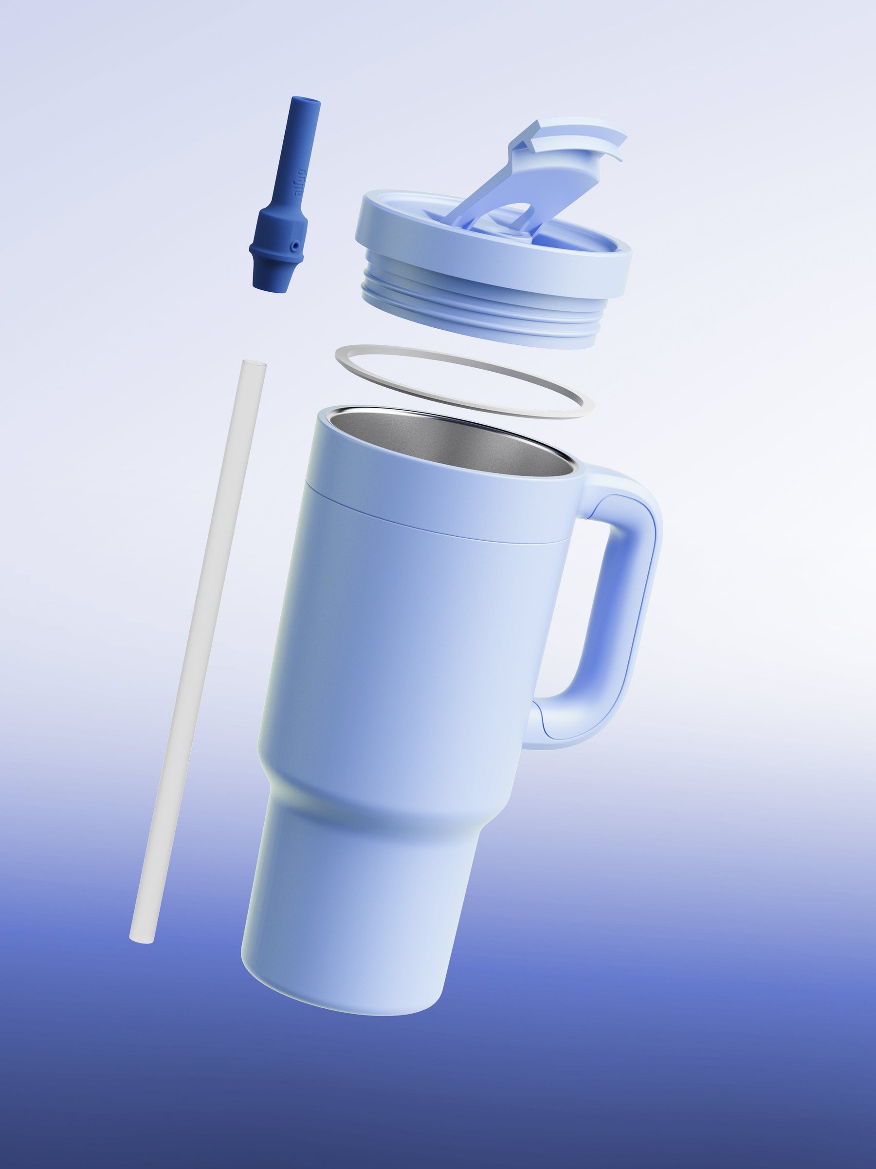 air up® Tumbler mit Griff - 890 ml Blue Cornflower