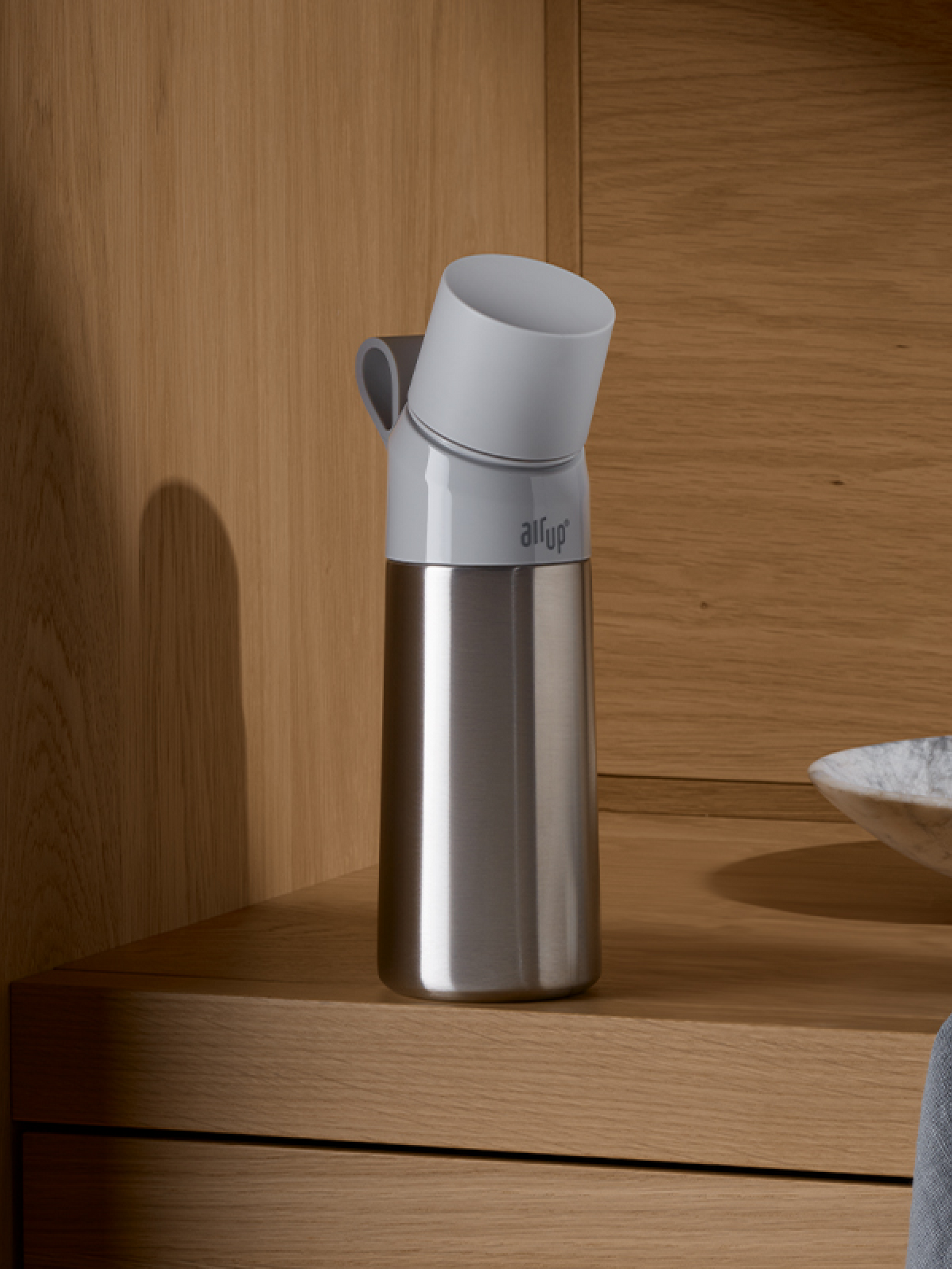 air up® Twist Pro Steel Flasche Set - 480 ml Silver