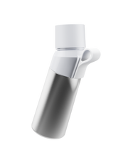 air up® Twist Pro Steel Flasche Set - 480 ml Silver