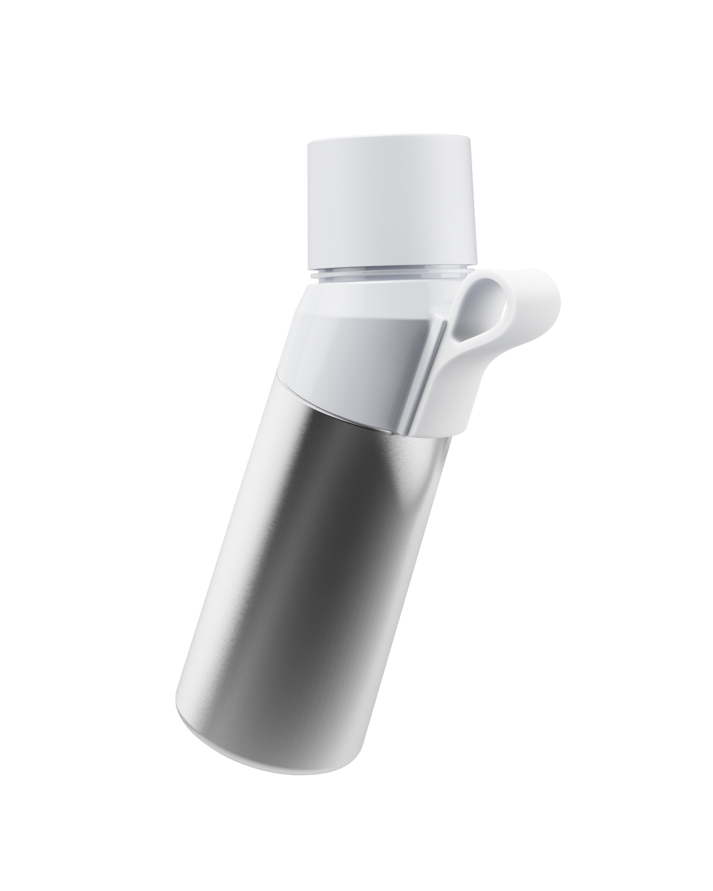 air up® Twist Pro Steel Flasche Set - 480 ml Silver